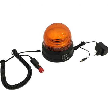 Rechargeable LED Amber Strobe Light with Magnetic Base - Low Profile