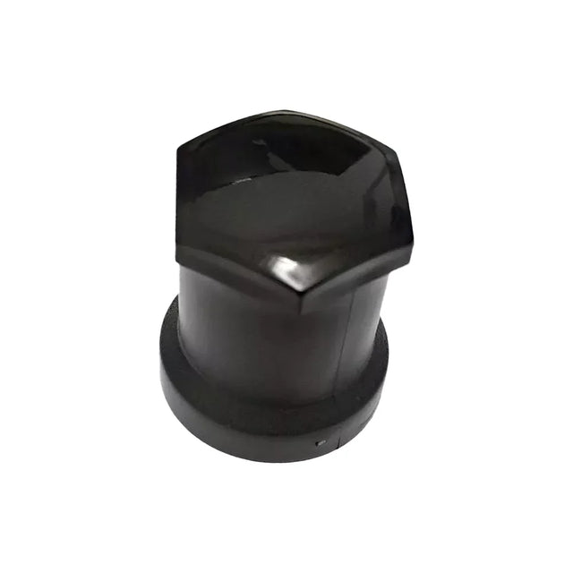 Black Plastic Wheel Nut Cover, Long, Round, 32 mm