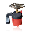 Réchaud de camping pour cartouche de gaz 190 g – corps en plastique, rouge et noir