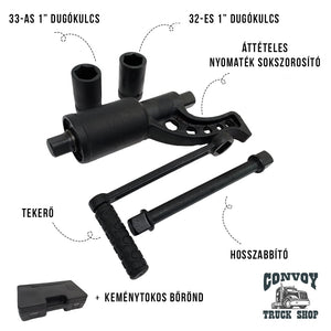 Torque Multiplier Lug Nut Wrench with Gear Reduction