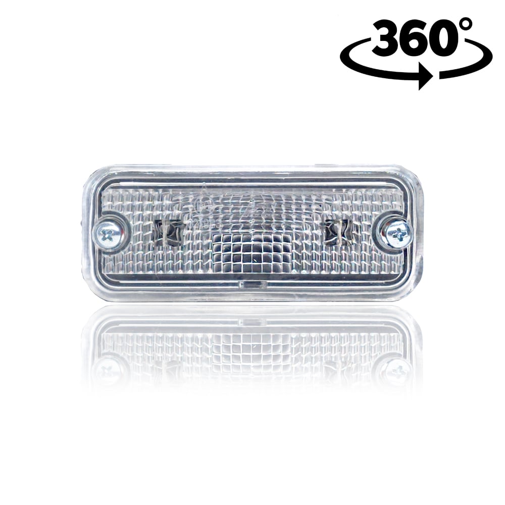 Built-In White Position Lamp with Rubber Housing