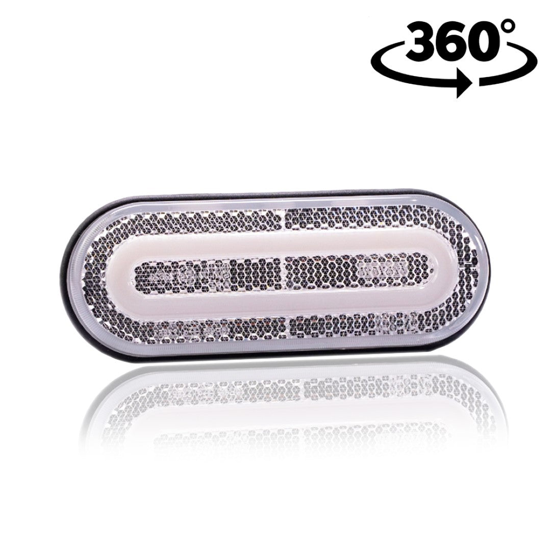 LED Position Lamp Rounded Transparent 12-36V