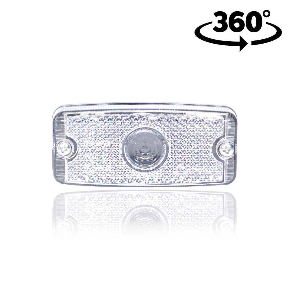 Amber Side Marker Lamp with Reflector
