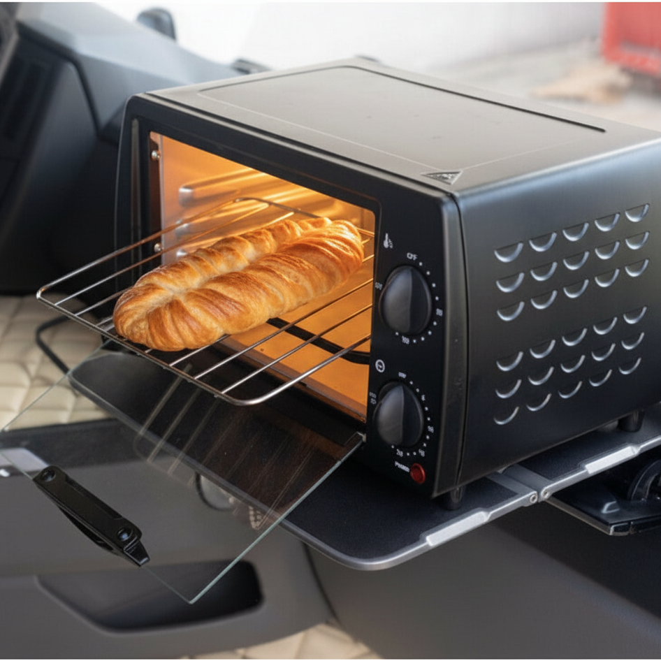 Mini-Backofen für unterwegs – 24V, 300W, tragbar