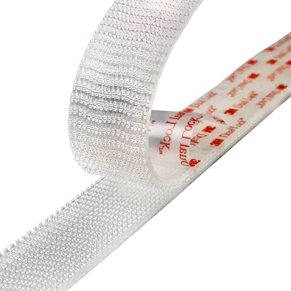 3M™ Dual-Lock™ Self-Adhesive Hook and Loop Tape - 1cm - 25mm Wide - Transparent